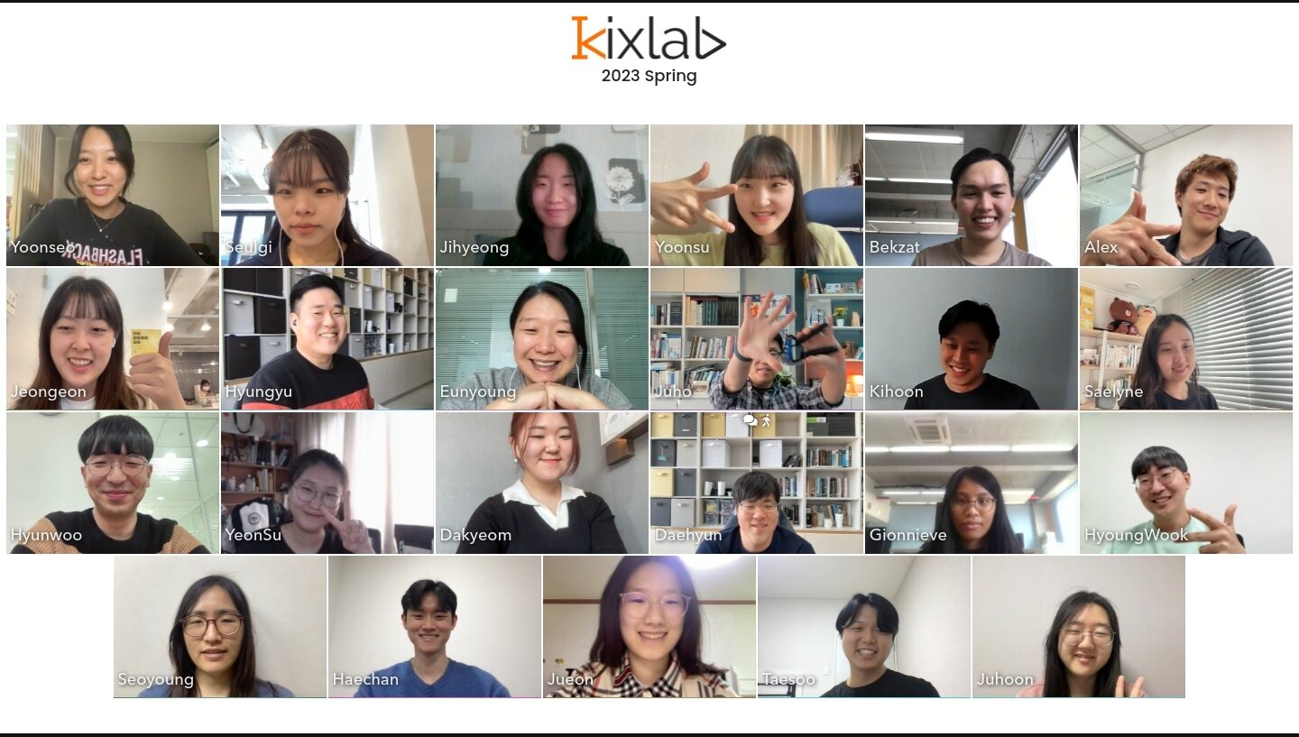Photo of KIXLAB group, March, 2023