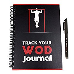 Track Your WOD Journal - The Ultimate Cross Training Tracking Journal. 3rd ed. 6x9 Hardcover w/ pen included. Track 210 WODs, 9 benchmarks + 25 Girls + 25 Hero WODs, and all your Personal Records