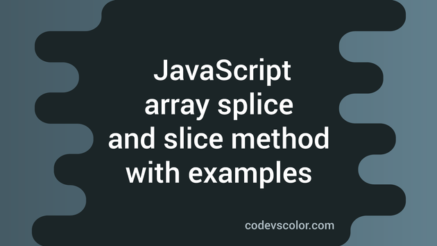array js slice