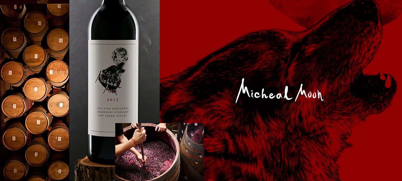 Micheal Moon wolf and logomark