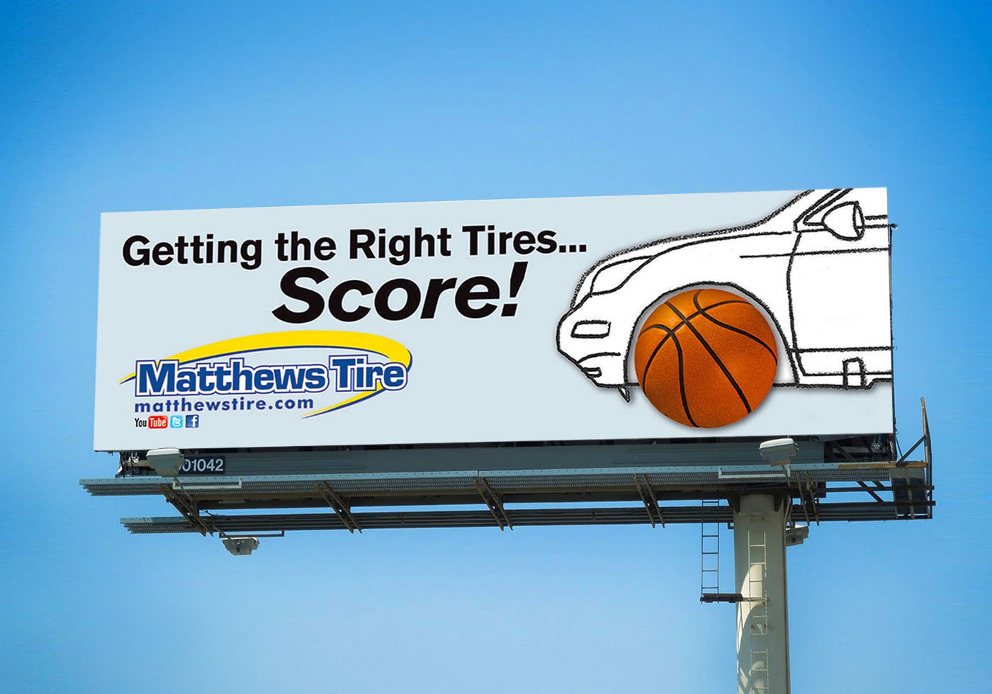 Matthews Tire Basketball Billboard