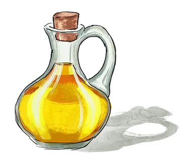 Illustration of a bottle of Olive Oil