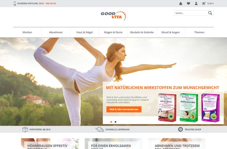 Shopware Shop Referenz: Good Vita