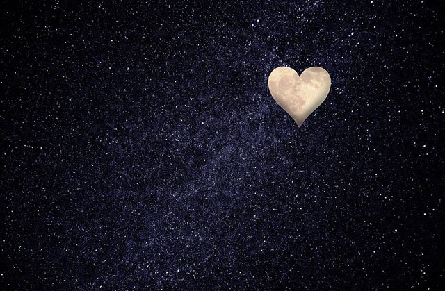 Love You Heart in Space