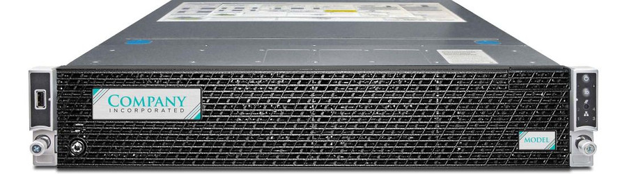 Standard Intel bezel with logo label server branding E-1800 R4 2U