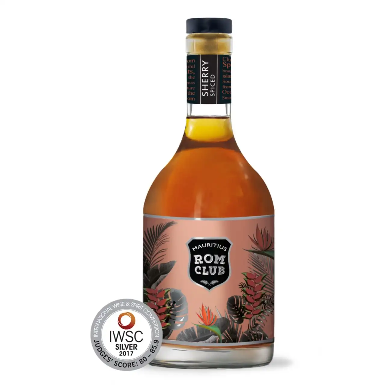 Image of the front of the bottle of the rum Mauritius Club Dark Rum