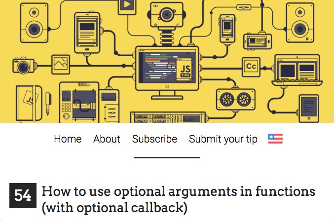 JSTips homepage screenshot