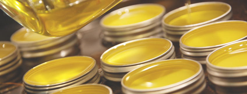 Lip balms in the making