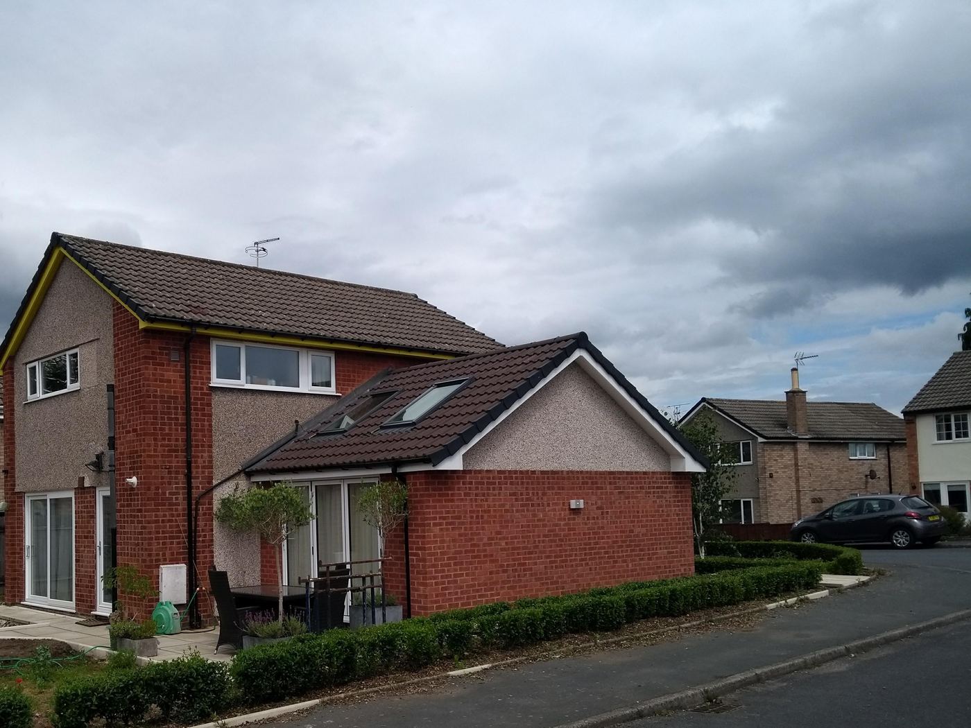 Single storey extension, paving and patio work and internal refurbishing, Woodpark, Knaresborough