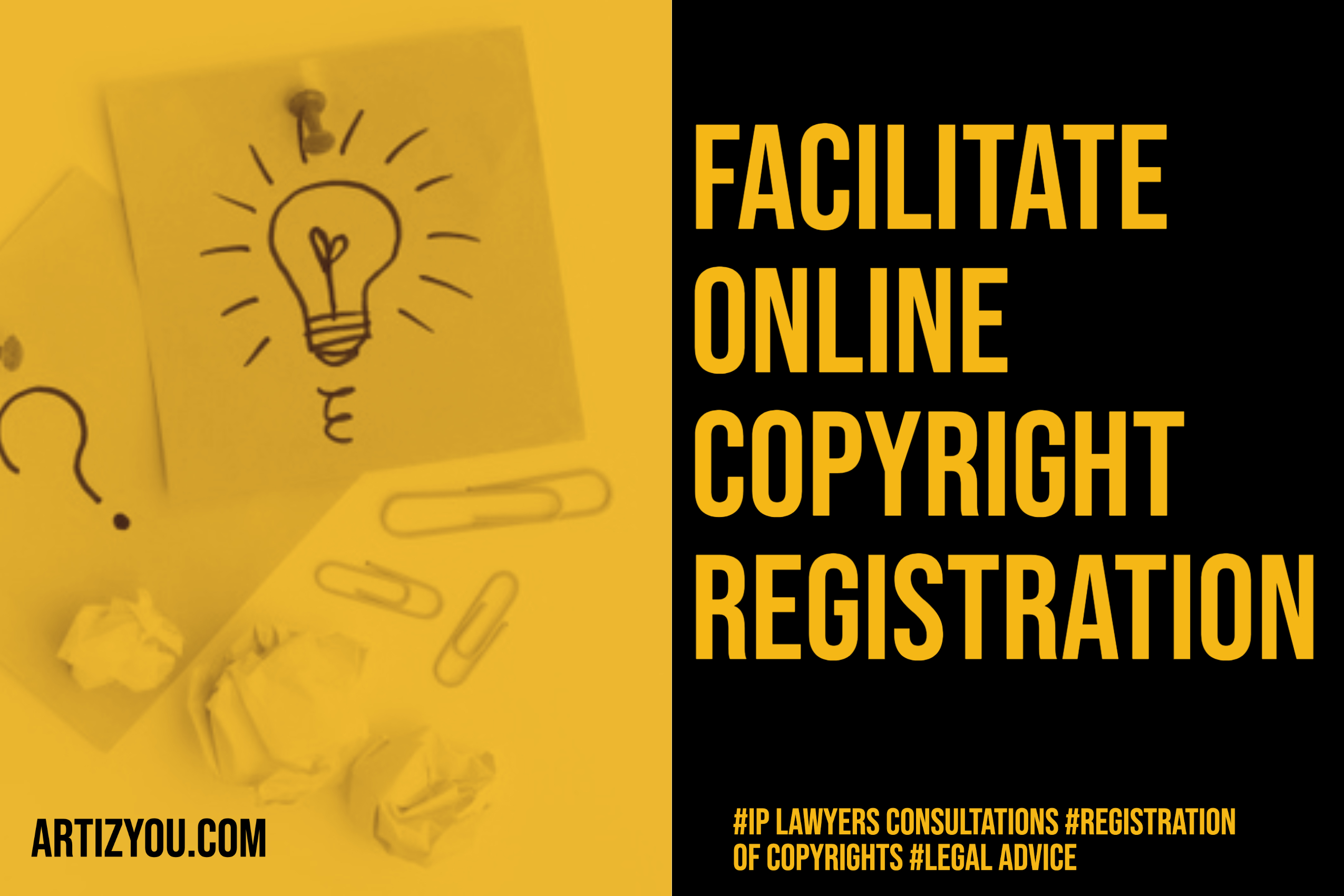 Facilitate online copyright registration