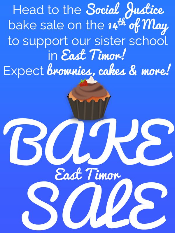 East Timor Bake Sale Blue Poster