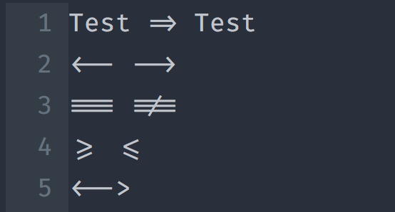 font Fira Code ใน Vim