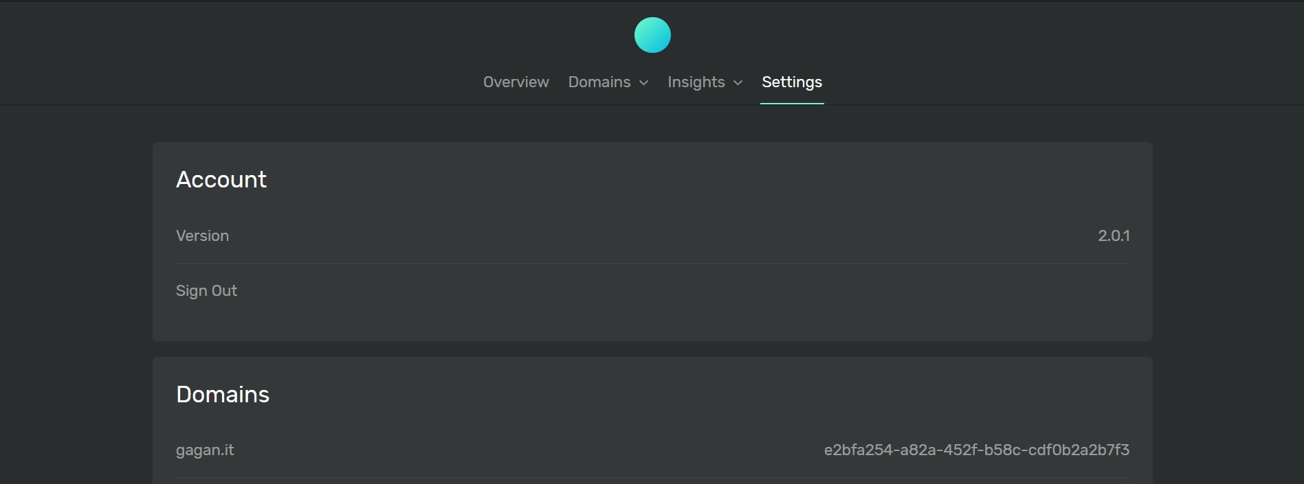 Domain setting in ackee server