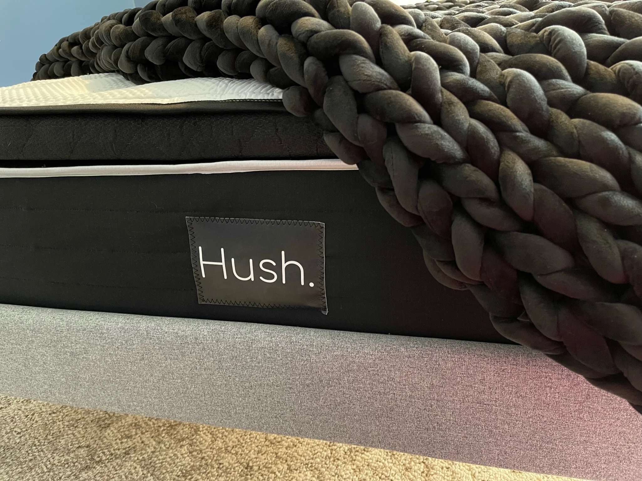 hush knit weighted blanket