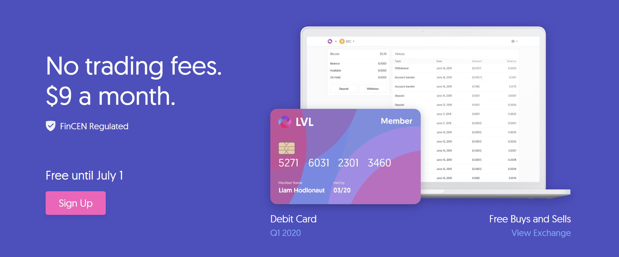 Join LVL - No Trading Fees