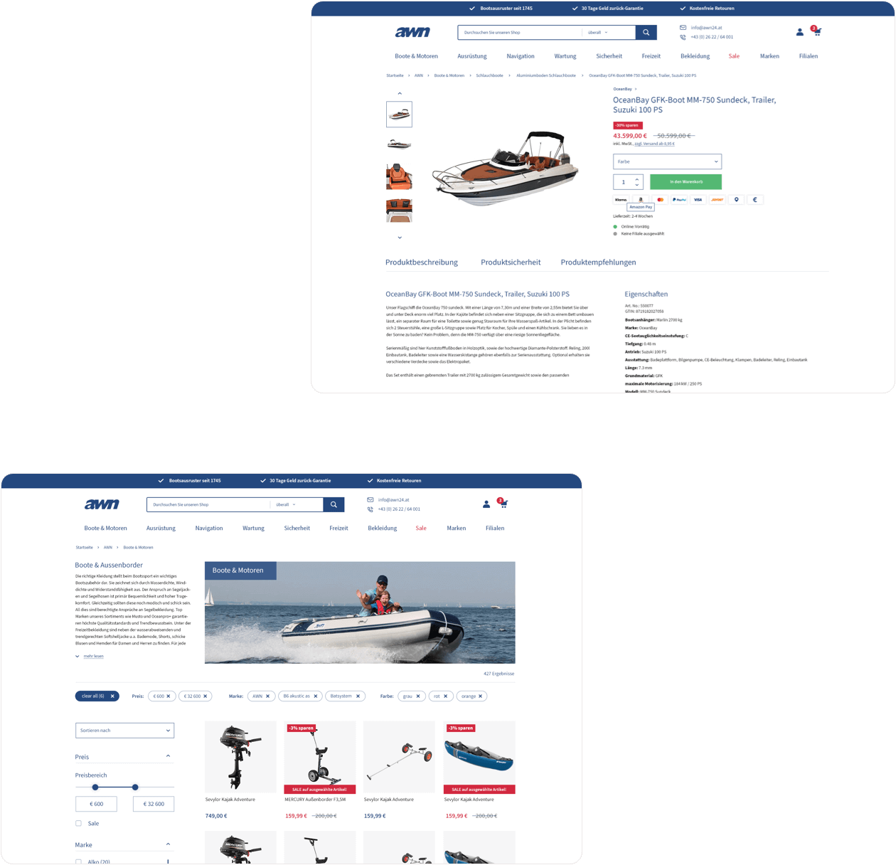 AWN shop screens