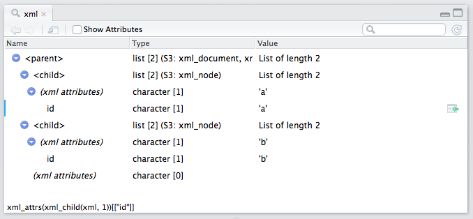 Object Explorer with XML Document