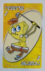 SpongeBob Squarepants (2003) Yellow Uno Reverse Card