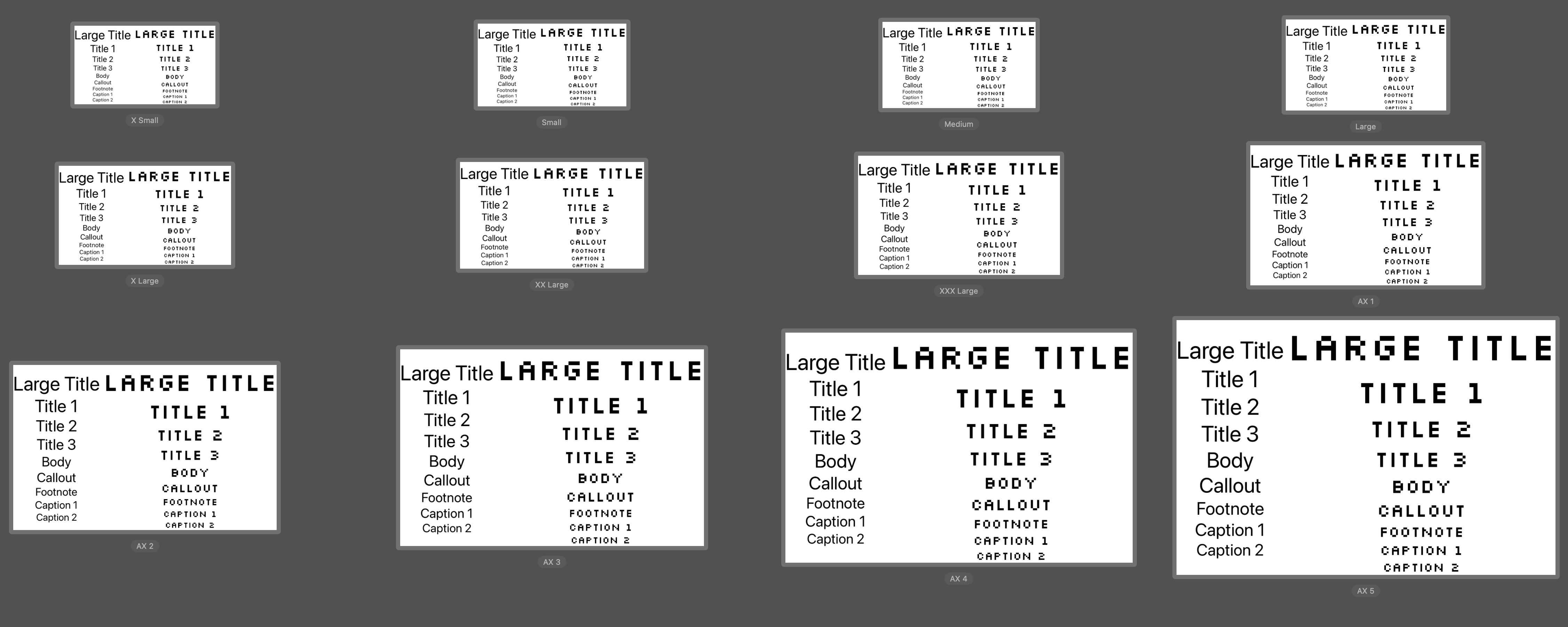 A custom font that automatically scales using body text style.