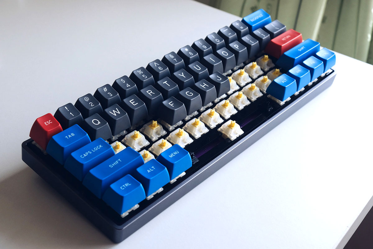 ประกอบ switch ที่ lube แล้วเข้ากับ keyboard