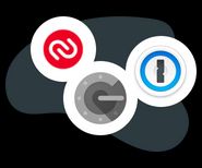 Logos of 1password and Google Authentification