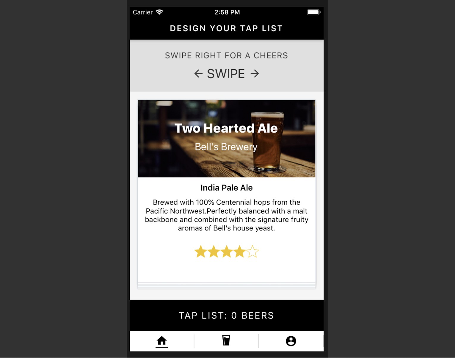 image-Tap List Mobile App