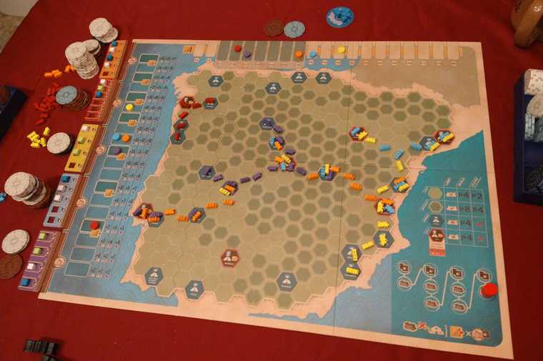 Iberian Gauge board game almost done
