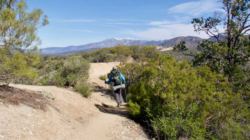San Jacinto Mountains and the trail ahead