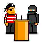 Civil Debate ninja pirate box