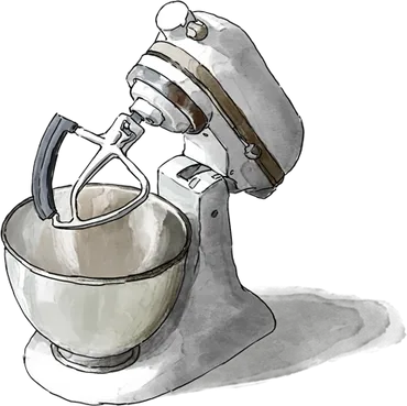 Illustration of Standing Mixer