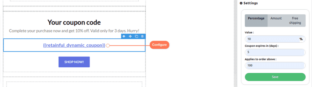 Configure Dynamic Coupons without hassles