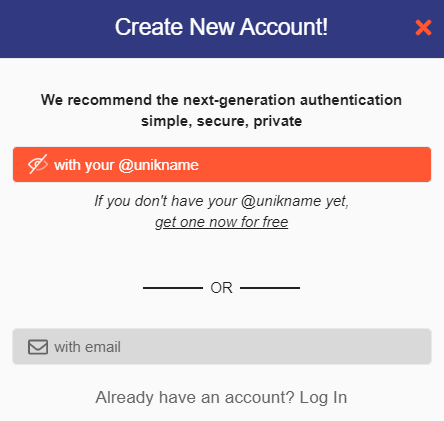 Discourse with Unikname Connect