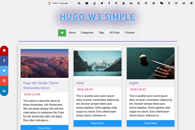 Hugo-W3-Simple