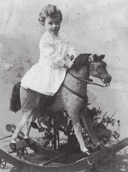 Ludwig Wittgenstein on a horse