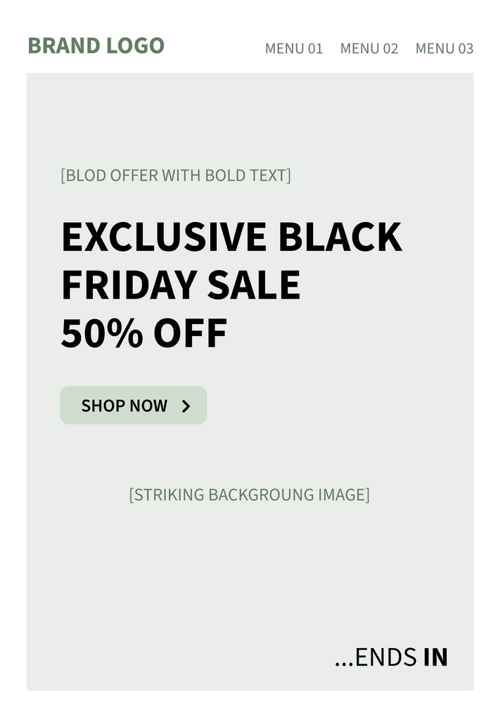 black friday email template