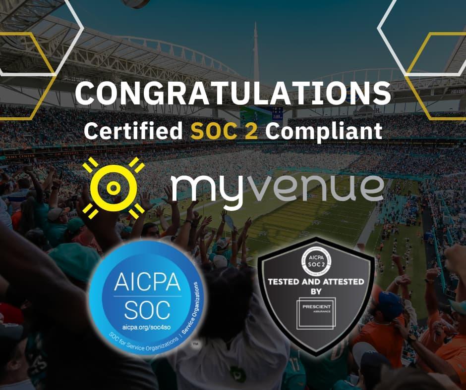 My Venue awarded SOC 2 compliance