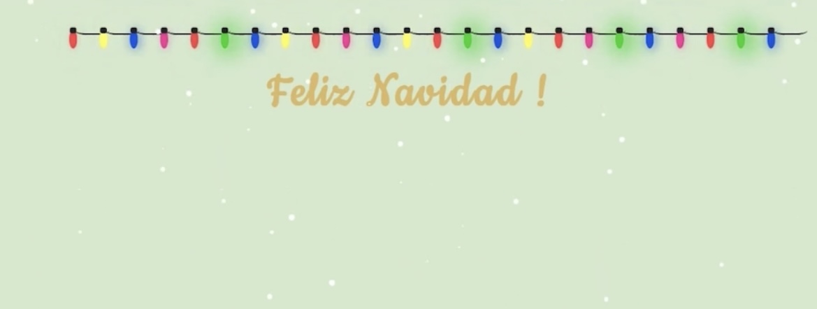 Feliz Navidad cursive font christmas CSS art animation