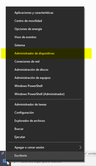 Administrador de dispositivos