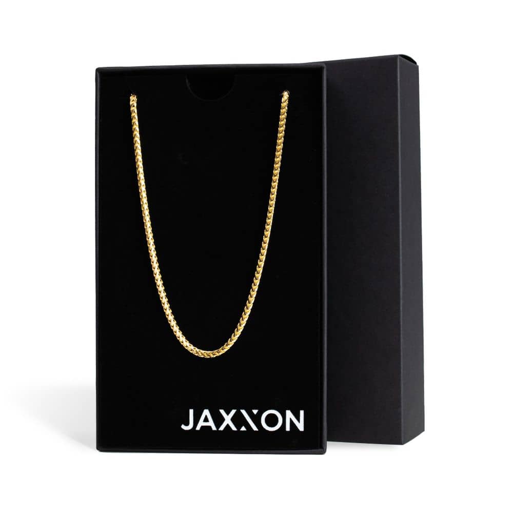 The Fairfax Necklace | 2.5mm Solid Gold Fairfax Chain | JAXXON