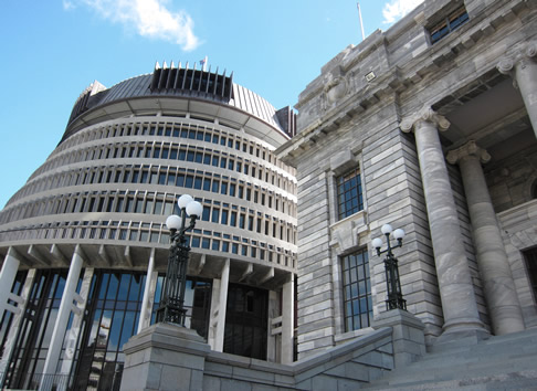 The Beehive and Parliament House