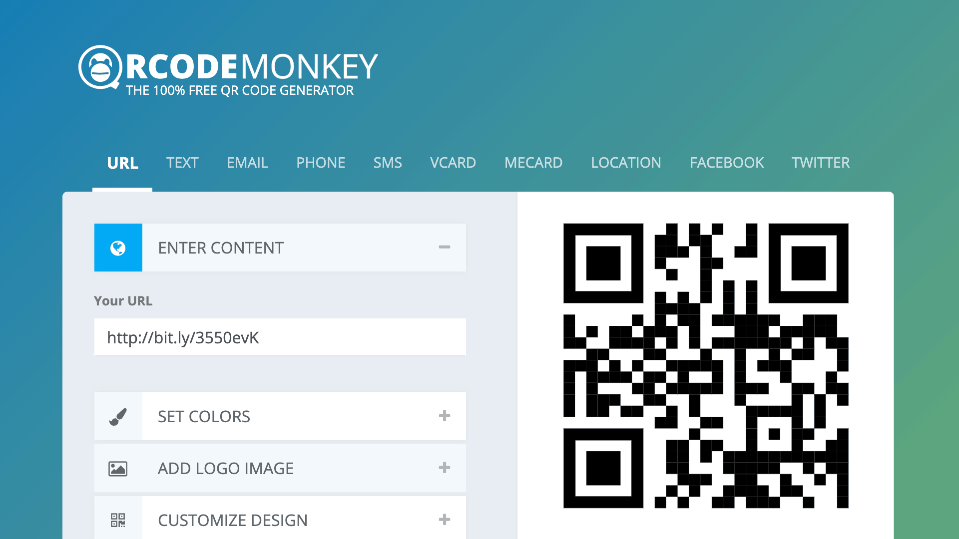 QRCode Monkey - online QR Code generator