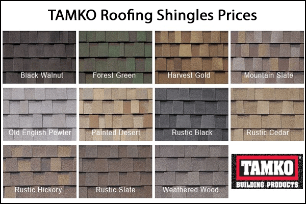 TAMKO Roof Shingles Prices