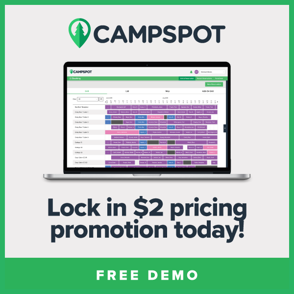 Campspot: Increase your park’s revenue by 40%. Learn more!