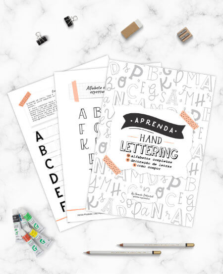 Foto da Apostila Digital de hand lettering