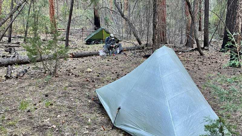 Zigzag in a campsite