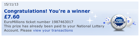 EuroMillions Win
