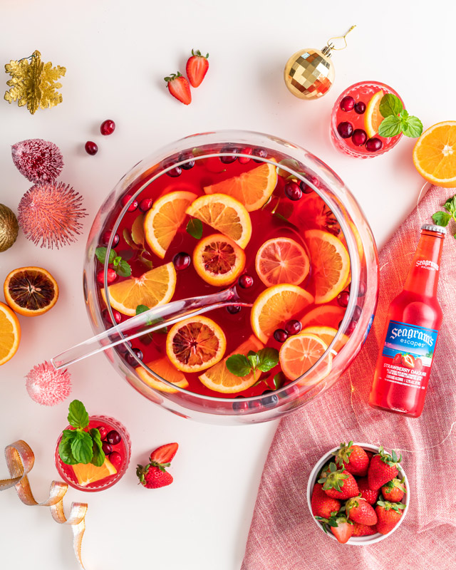 Festive Strawberry Punch Recipe Image