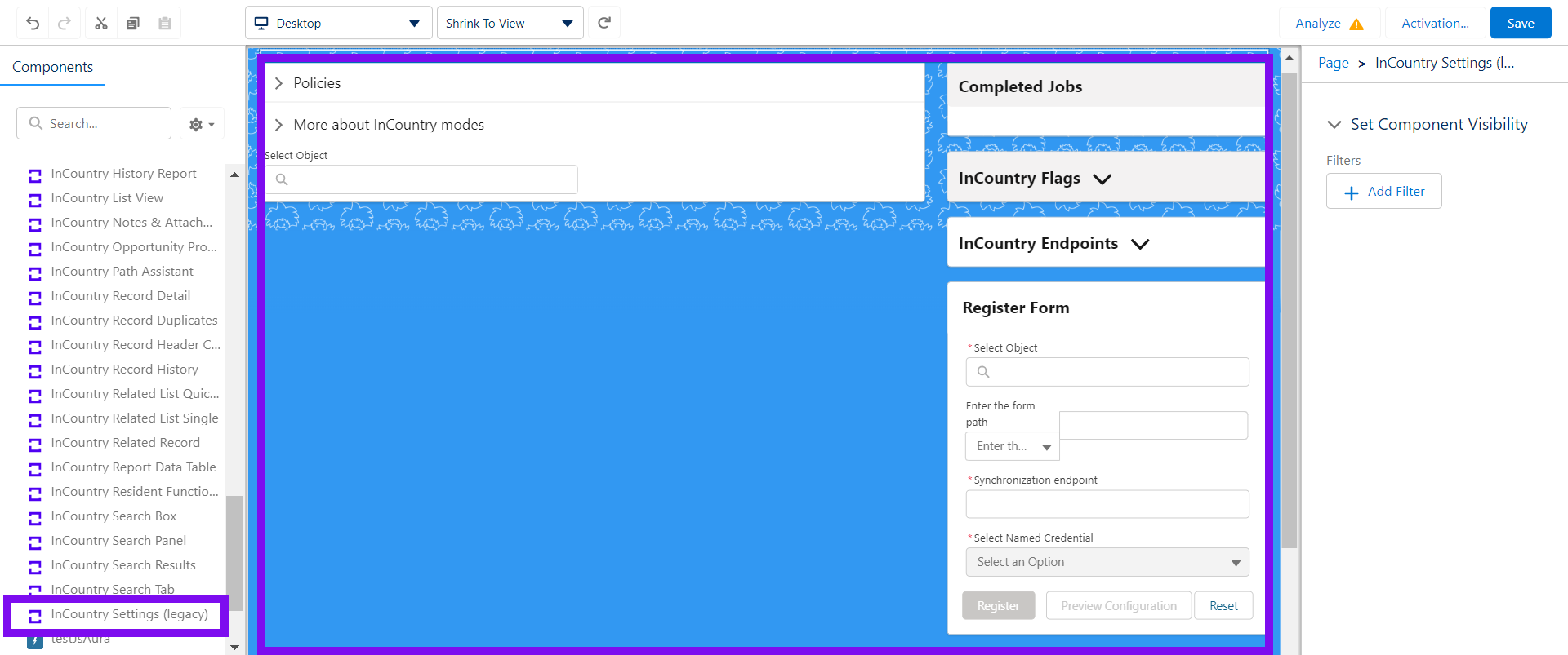 Managing web components InCountry Docs