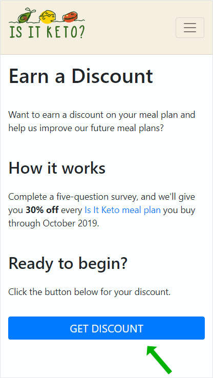 Meal plan discount explanation