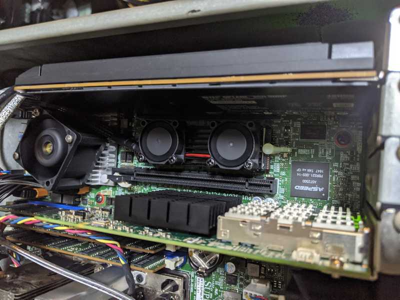 Fan on PCH and NVMe drive